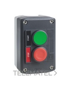 CAJA 2 PULSADORES ETIQUETA VERDE - ROJO