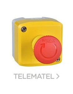 CAJA 1 PULS.EMERG.1 NC ETIQ.AM./RJ