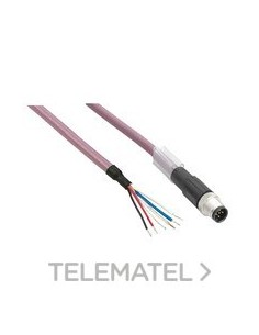 CABLE RECTO M8-4P H 3m