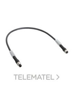 CABLE RECTO M8-4P M-H 0,3m