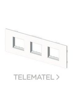 PLACA P/3 MOD.45x45 SIMON 27 U24X PVC BN