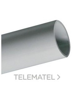 TUBO RÍGIDO TPV PVC LISO M40 GRIS