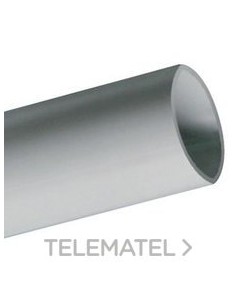 TUBO RÍGIDO TPV PVC LISO M16 GRIS