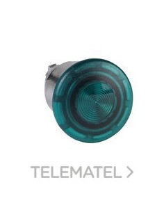 CABEZA PULSADOR SETA LUMINOSO VERDE