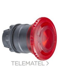 CABEZA PULSADOR SETA LUMINOSO ROJA