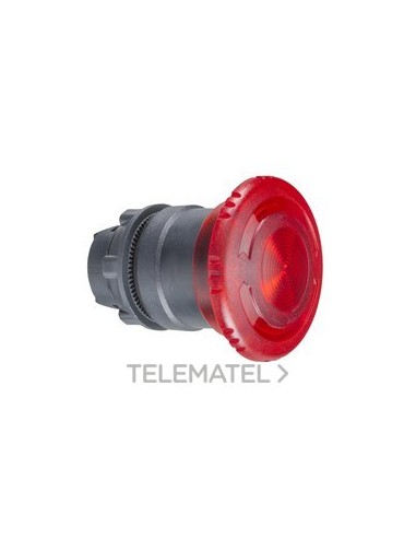 CABEZA PULSADOR SETA LUMINOSO ROJA