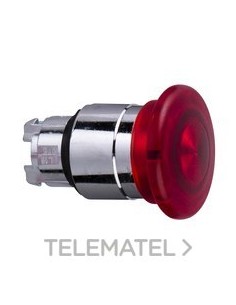 CABEZA PULSADOR SETA LUMINOSO ROJA