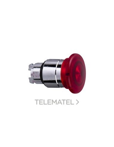 CABEZA PULSADOR SETA LUMINOSO ROJA