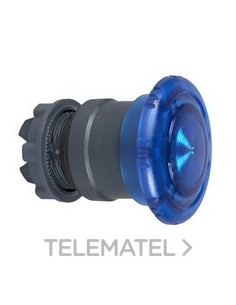 CABEZA PULSADOR SETA LUMINOSO AZUL