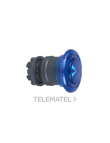 CABEZA PULSADOR SETA LUMINOSO AZUL