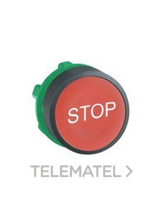 CABEZA PULSADOR RASANTE ROJA "STOP"
