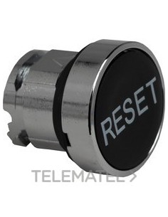 CABEZA PULSADOR RASANTE "RESET" NEGRA
