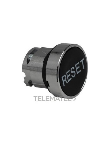 CABEZA PULSADOR RASANTE "RESET" NEGRA