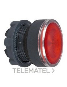 CABEZA PULS.LUMIN.ZB5 LENTE RND.RJ LED