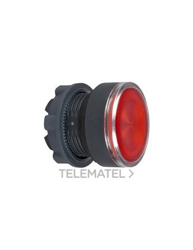 CABEZA PULS.LUMIN.ZB5 LENTE RND.RJ LED