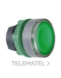 CABEZA PULS.LUMIN.XB5 VD LED GR