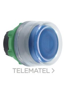 CABEZA PULS.LUMIN.XB5 AZ CPON.TP LED GR