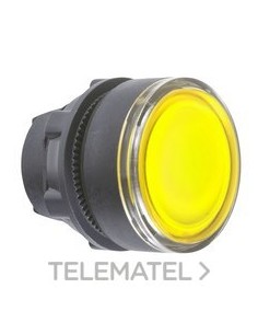CABEZA PULSADOR LUMINOSO AMARILLO LED