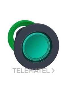 CABEZA PULSADOR FLUSH LUMINOSO VERDE LED