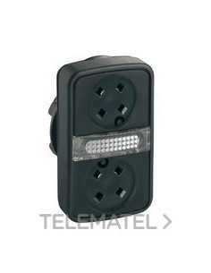 CABEZA PULS.DBL.PLAST.S/TP.IP66