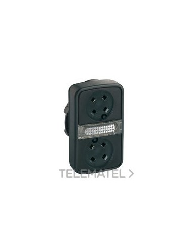 CABEZA PULS.DBL.PLAST.S/TP.IP66