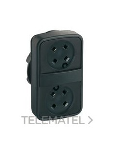 CABEZA PULS.DBL.PLAST.S/TP.IP66