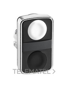 CABEZA PULS.DBL.BL STOP/NG IP66 S/MARCAR