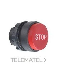 CABEZA PULS.d.22 STE.RJ "STOP" BL EPLA.