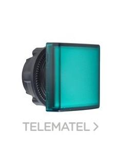 CABEZA PILOTO LED VERDE CUADRADO