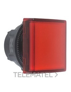 CABEZA PILOTO LED ROJO CUADRADA