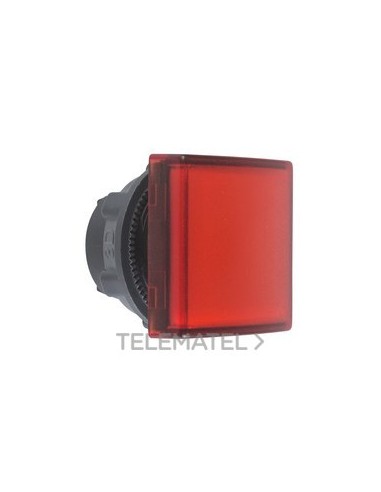 CABEZA PILOTO LED ROJO CUADRADA