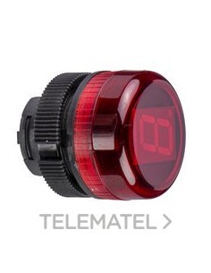CABEZA DISPLAY DIGITAL DIÁMETRO 22 ROJO