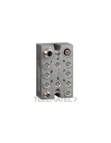 BLOQUE EXP.IP67 8 DI/DO 24V DC/0,5A/M8