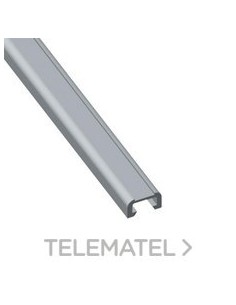PERFIL PORTAETIQUETAS U23X PVC-M1 GRIS