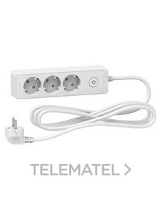 BASE MULTIENCHUFE 3 T.CBL.3m BL