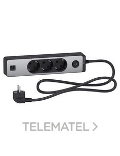 BA.MULTIENCHUFE 3 T.+2 USB CBL.1,5m,NG