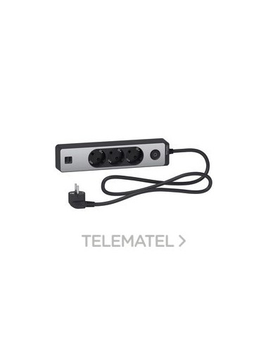 BA.MULTIENCHUFE 3 T.+2 USB CBL.1,5m,NG