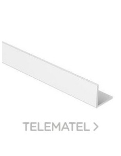 PERFIL L 20x20 U23X BLANCO RAL9010