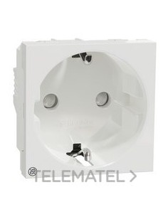 BASE ALEMANA 2P+T 16A TORNILLO OBTURADOR