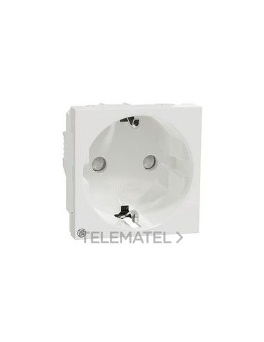 BASE ALEMANA 2P+T 16A TORNILLO OBTURADOR