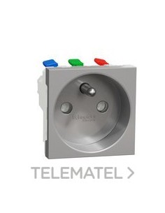 BASE 2P+TT F CONEXIÓN RÁPIDA ALUMINIO