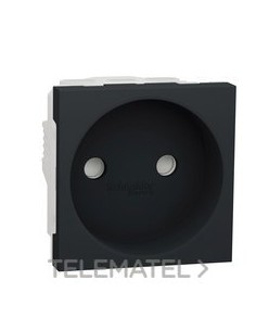 BASE 2P 16A 2 MÓDULOS ANTRACITA