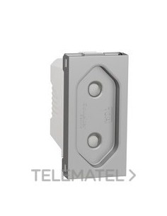 BASE 2P 10A 1 MODULO ALUMINIO