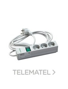 BASE 1U 3 TOMAS + INTERRUPTOR 10P VDE