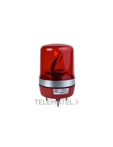 BALIZA ROTATIVA DIÁMETRO 106mm 24V ROJO