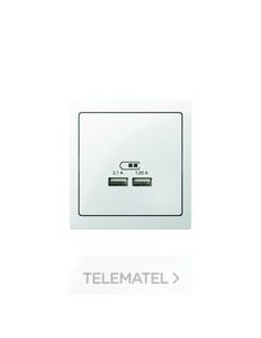 TOMA P/CAR.DBL.TIPO USB 2100mA D-LIFE