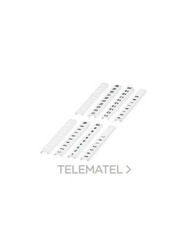 TIRA PLANA CIFRAS 31-40 6mm BLANCO