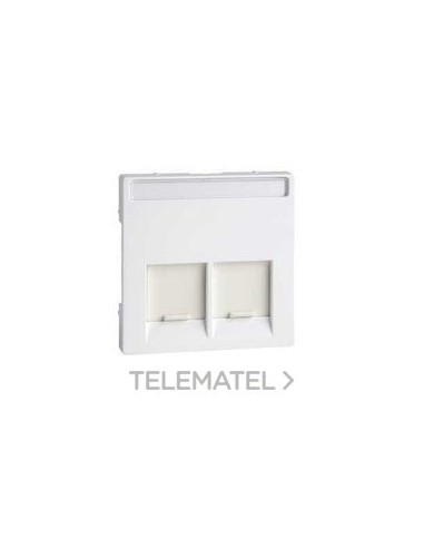 TAPA RJ45 DOBLE ELEGANCE BLANCO ACTIVO