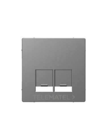 TAPA P/T.DBL.TIPO RJ45 D-LIFE COLOR Al