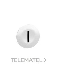 TAPA FONDO BLANCO "I" NEGRO